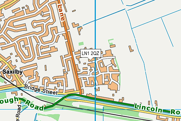 LN1 2QZ map - OS VectorMap District (Ordnance Survey)