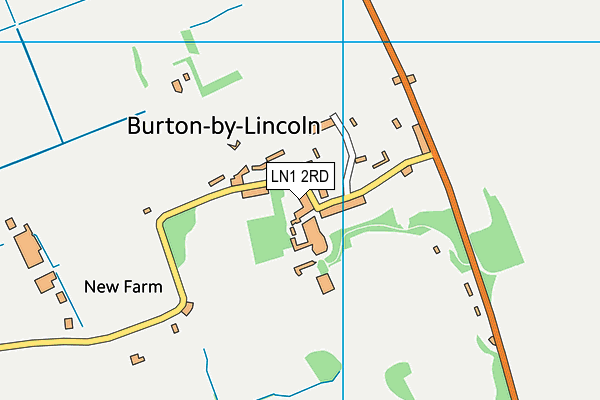 LN1 2RD map - OS VectorMap District (Ordnance Survey)