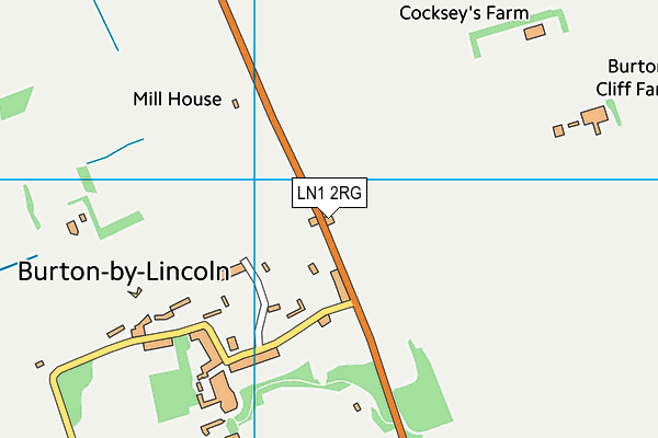 LN1 2RG map - OS VectorMap District (Ordnance Survey)