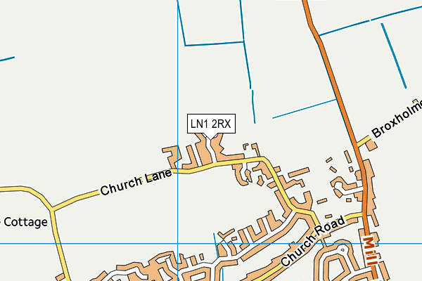 LN1 2RX map - OS VectorMap District (Ordnance Survey)