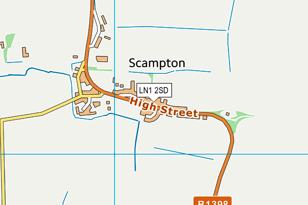 Scampton Church of England Primary School map (LN1 2SD) - OS VectorMap District (Ordnance Survey)