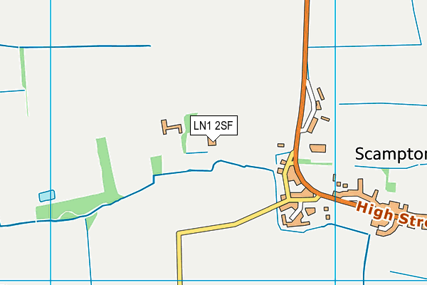 LN1 2SF map - OS VectorMap District (Ordnance Survey)