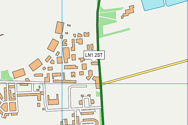 Raf Scampton map (LN1 2ST) - OS VectorMap District (Ordnance Survey)