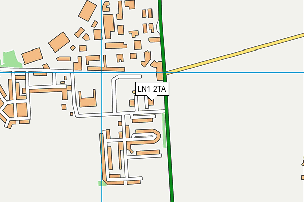 LN1 2TA map - OS VectorMap District (Ordnance Survey)