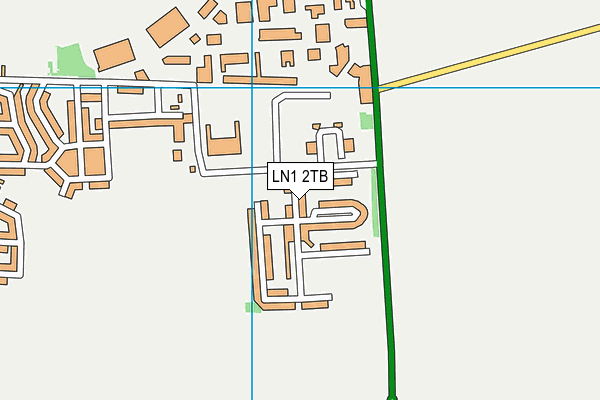 LN1 2TB map - OS VectorMap District (Ordnance Survey)
