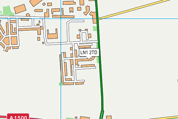 LN1 2TD map - OS VectorMap District (Ordnance Survey)