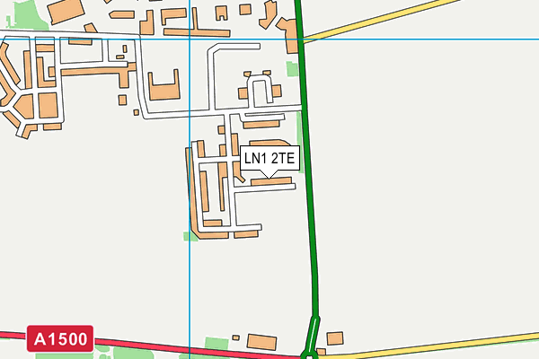 LN1 2TE map - OS VectorMap District (Ordnance Survey)