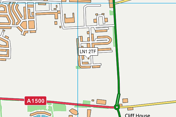 LN1 2TF map - OS VectorMap District (Ordnance Survey)