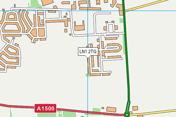 LN1 2TG map - OS VectorMap District (Ordnance Survey)