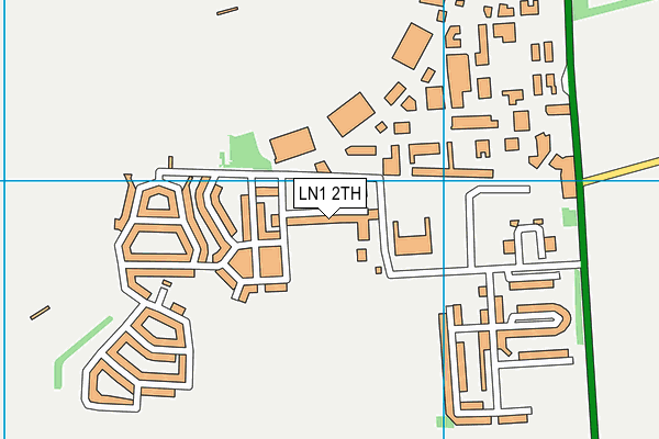 LN1 2TH map - OS VectorMap District (Ordnance Survey)