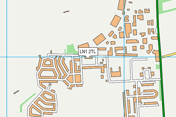 LN1 2TL map - OS VectorMap District (Ordnance Survey)