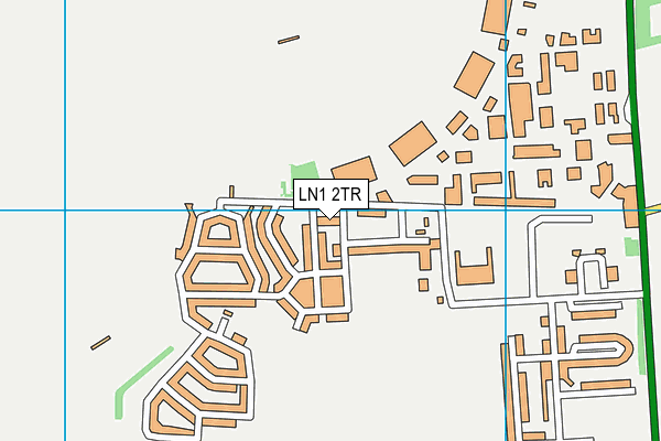 LN1 2TR map - OS VectorMap District (Ordnance Survey)