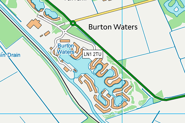 LN1 2TU map - OS VectorMap District (Ordnance Survey)