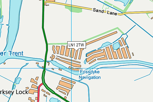 LN1 2TW map - OS VectorMap District (Ordnance Survey)