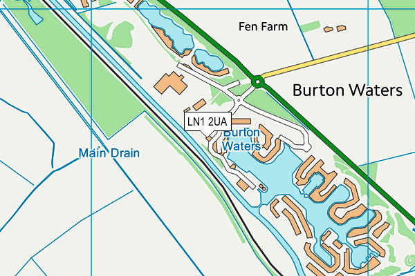 Map of BURTON WATERS ESTATES LIMITED at district scale