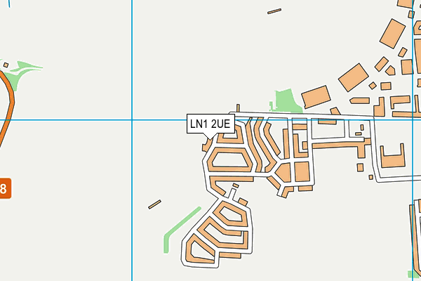 LN1 2UE map - OS VectorMap District (Ordnance Survey)
