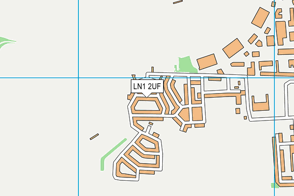 LN1 2UF map - OS VectorMap District (Ordnance Survey)
