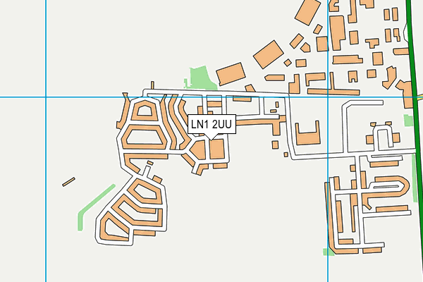 LN1 2UU map - OS VectorMap District (Ordnance Survey)