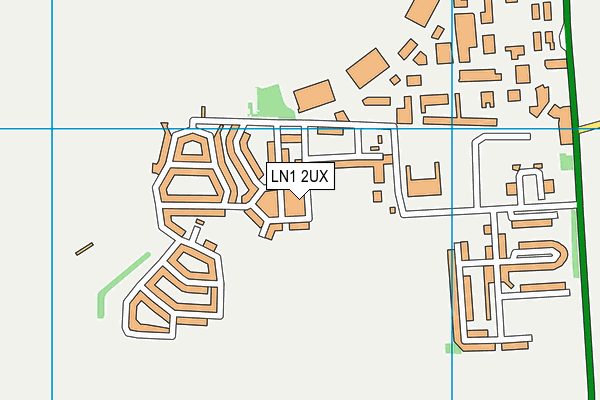 LN1 2UX map - OS VectorMap District (Ordnance Survey)