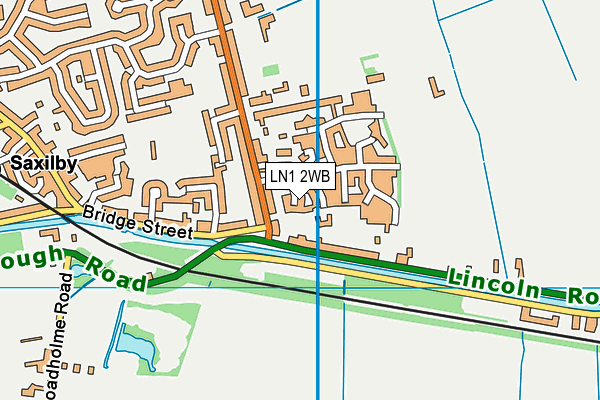 LN1 2WB map - OS VectorMap District (Ordnance Survey)