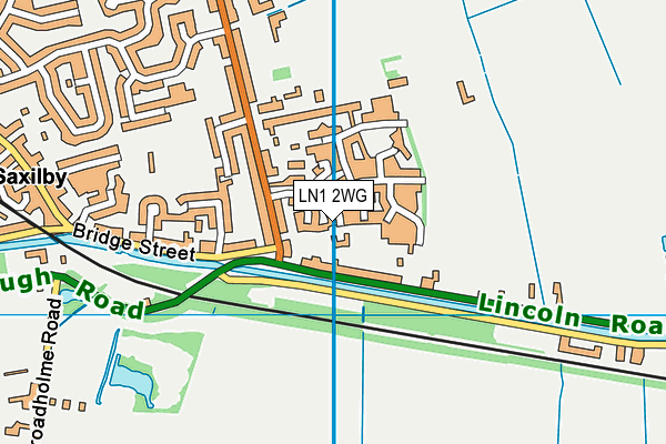 LN1 2WG map - OS VectorMap District (Ordnance Survey)