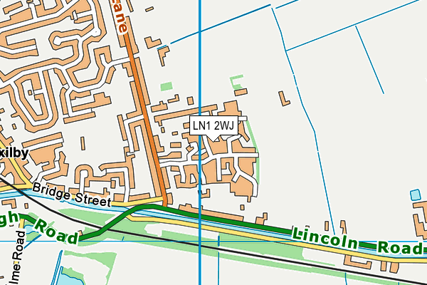 LN1 2WJ map - OS VectorMap District (Ordnance Survey)