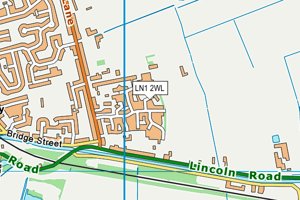 LN1 2WL map - OS VectorMap District (Ordnance Survey)