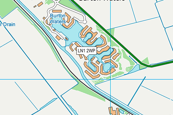 LN1 2WP map - OS VectorMap District (Ordnance Survey)