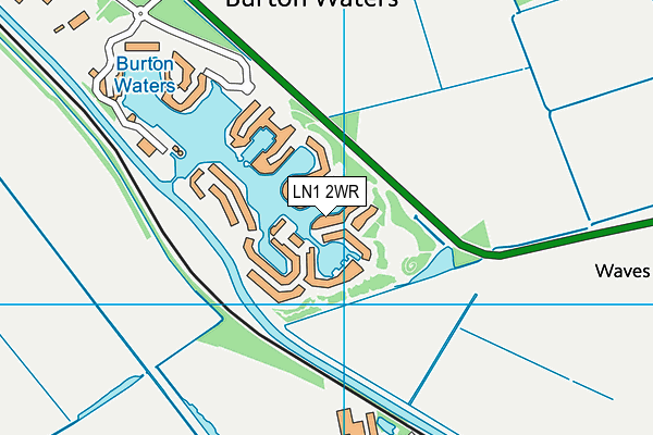 LN1 2WR map - OS VectorMap District (Ordnance Survey)