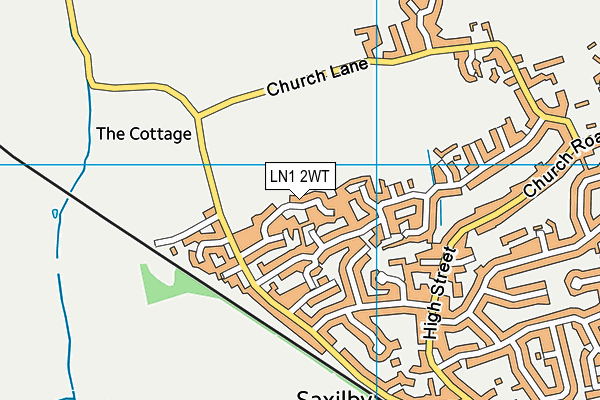 LN1 2WT map - OS VectorMap District (Ordnance Survey)