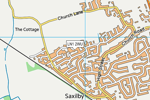 LN1 2WU map - OS VectorMap District (Ordnance Survey)