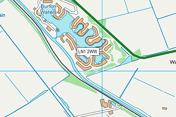 LN1 2WW map - OS VectorMap District (Ordnance Survey)