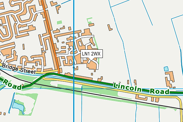 LN1 2WX map - OS VectorMap District (Ordnance Survey)
