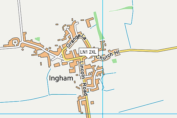 LN1 2XL map - OS VectorMap District (Ordnance Survey)