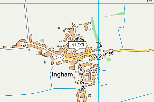 LN1 2XR map - OS VectorMap District (Ordnance Survey)
