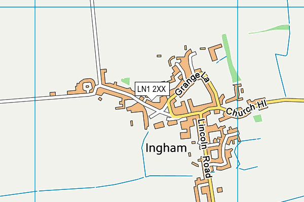LN1 2XX map - OS VectorMap District (Ordnance Survey)