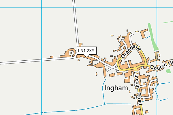 LN1 2XY map - OS VectorMap District (Ordnance Survey)