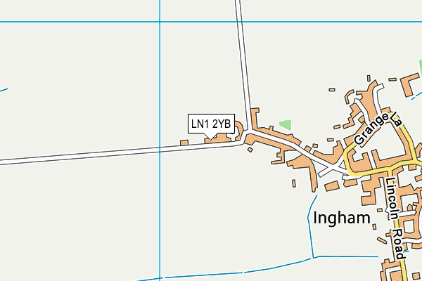 LN1 2YB map - OS VectorMap District (Ordnance Survey)