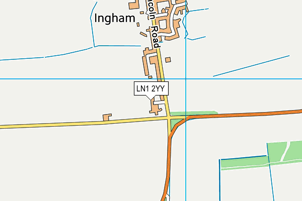 LN1 2YY map - OS VectorMap District (Ordnance Survey)