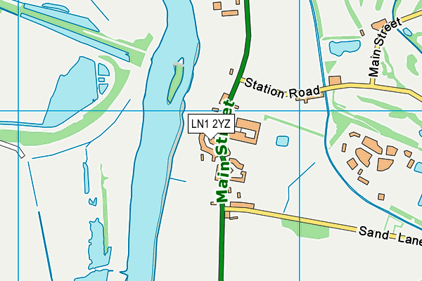 LN1 2YZ map - OS VectorMap District (Ordnance Survey)