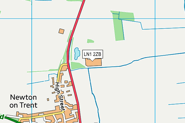LN1 2ZB map - OS VectorMap District (Ordnance Survey)