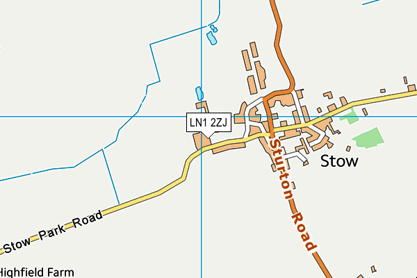 LN1 2ZJ map - OS VectorMap District (Ordnance Survey)