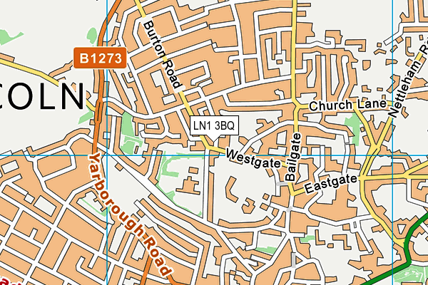 LN1 3BQ map - OS VectorMap District (Ordnance Survey)