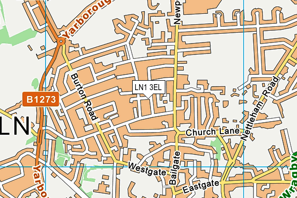 LN1 3EL map - OS VectorMap District (Ordnance Survey)