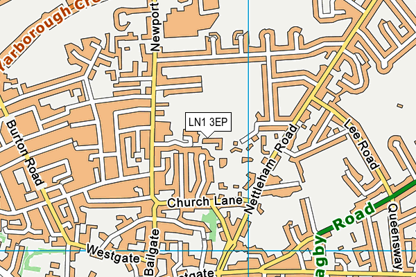 LN1 3EP map - OS VectorMap District (Ordnance Survey)