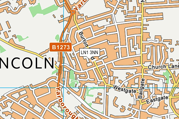 LN1 3NN map - OS VectorMap District (Ordnance Survey)