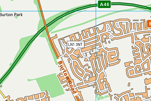 LN1 3NT map - OS VectorMap District (Ordnance Survey)