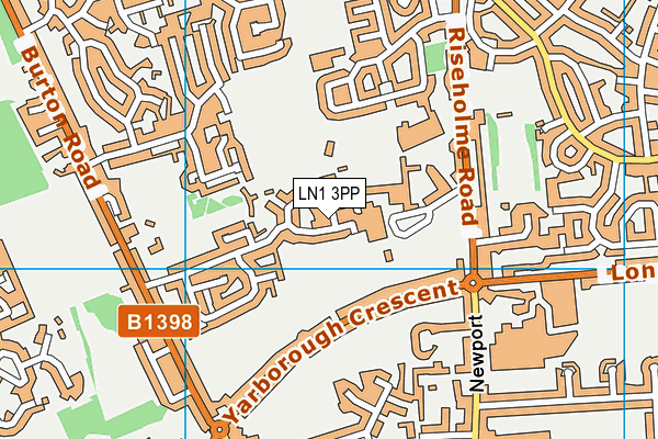 LN1 3PP map - OS VectorMap District (Ordnance Survey)
