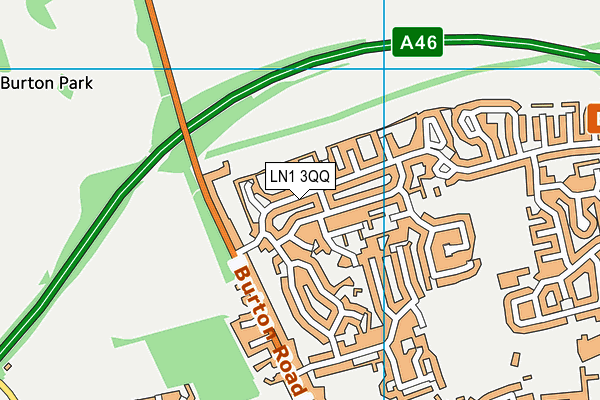 LN1 3QQ map - OS VectorMap District (Ordnance Survey)