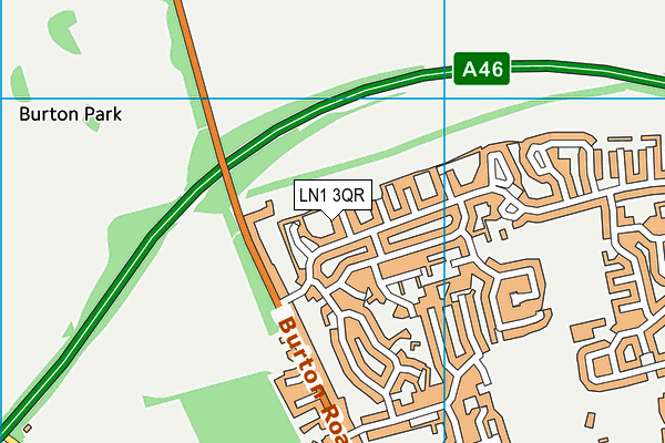 LN1 3QR map - OS VectorMap District (Ordnance Survey)